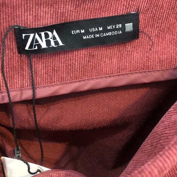 Zara Marsala ruched mini skirt - Picture 3 of 8